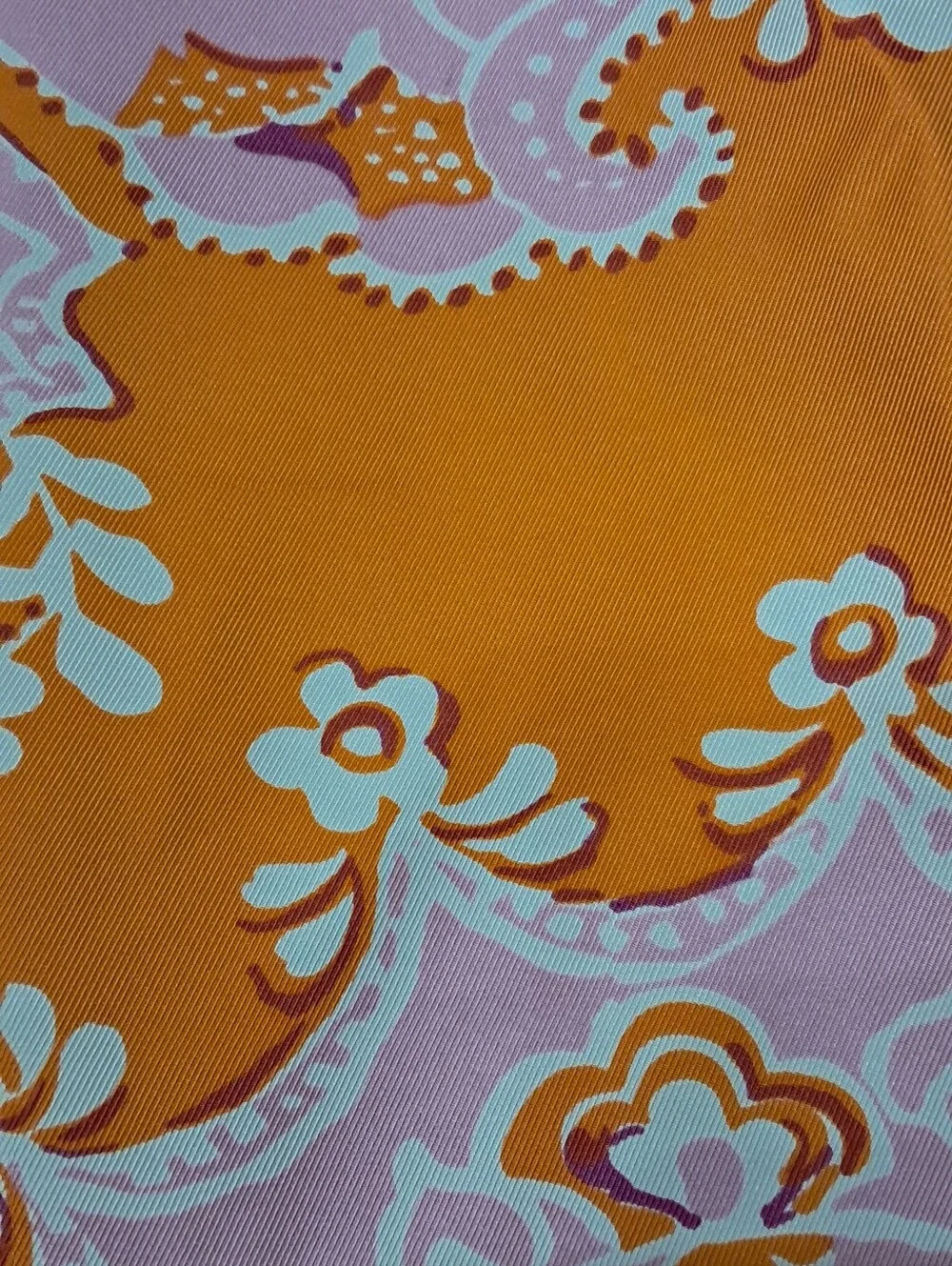 Ann Taylor 100% Silk Sz. 6 Orange and Pink Skirt - Picture 13 of 14